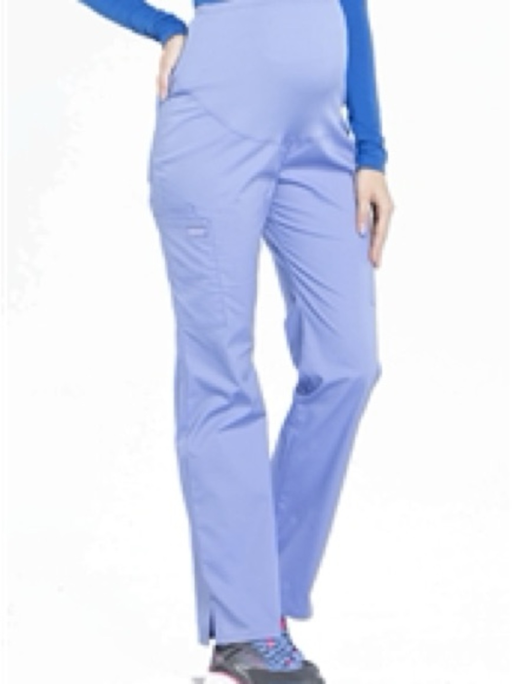 Cherokee Light Blue Boot Cut Scrub Pants